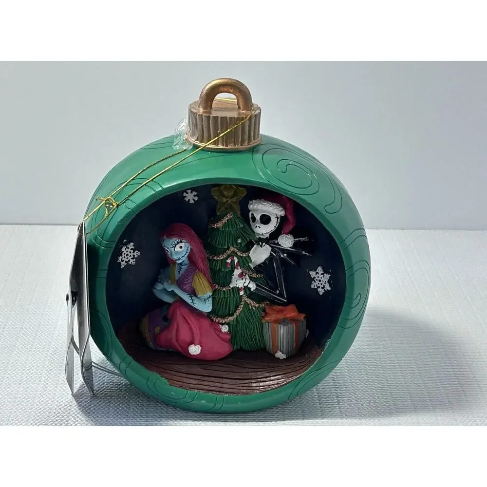 The Nightmare‎ Before Christmas Jack & Sally Light Up Ornament Scene 2024